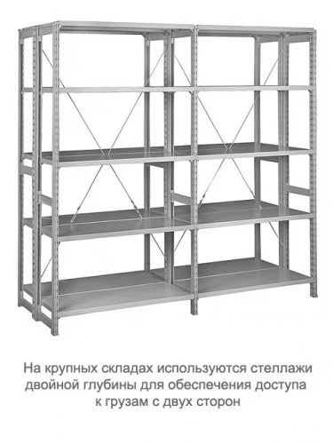 Стеллаж для одежды ТСУ 1/4 (2500х1060х500)