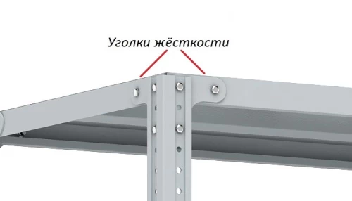 Стеллаж металлический Титан МС-750 3000x1000x700/2